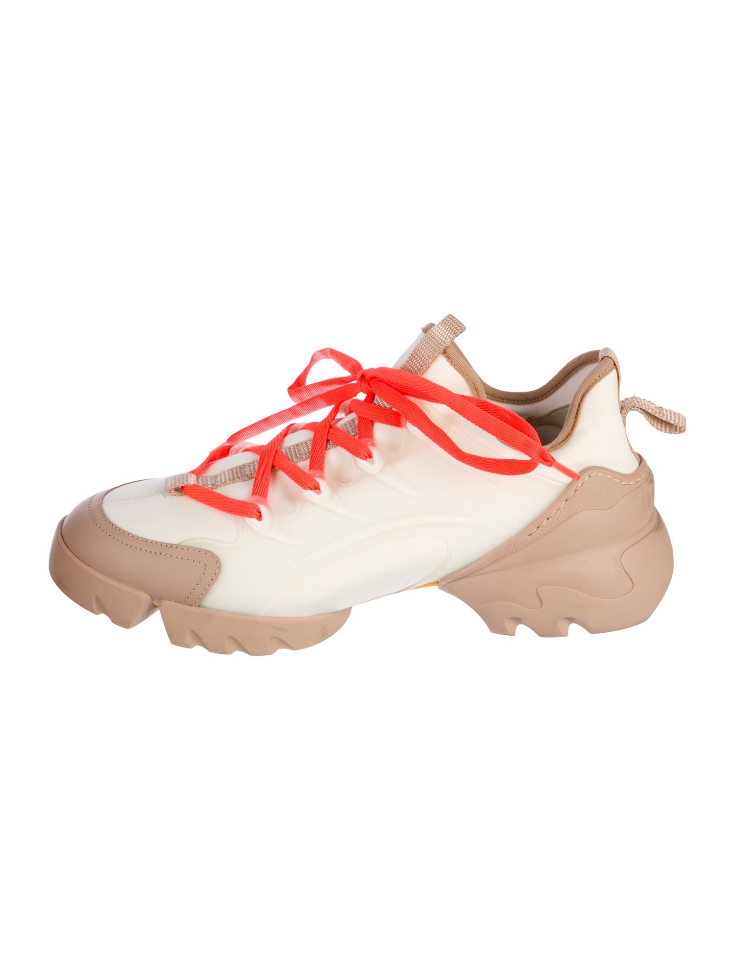 Christian Dior Neoprene Colorblock Pattern Chunky Sneakers
